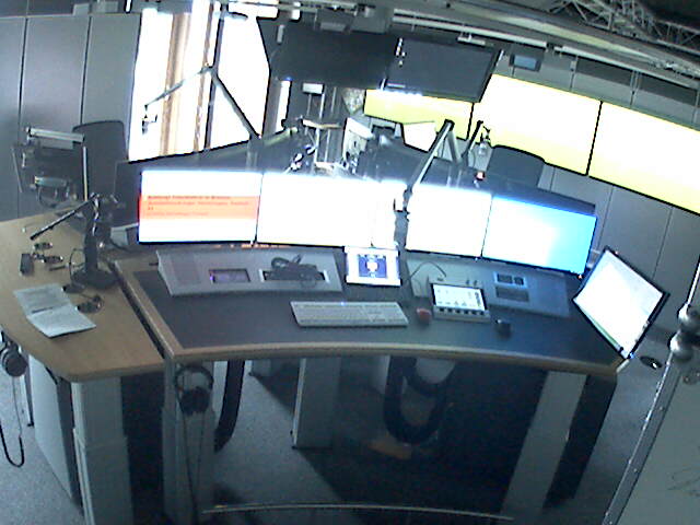 Blick ins Studio (Kamera 1) 